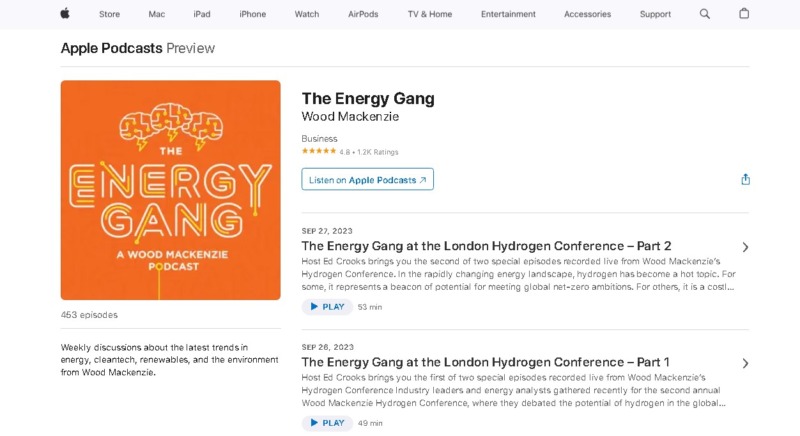 Greentech Media's The Energy Gang Podcast in Apple Podcasts