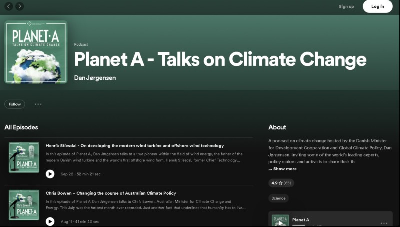 Planet A - Talks on Climate Change Podcast in Spotify