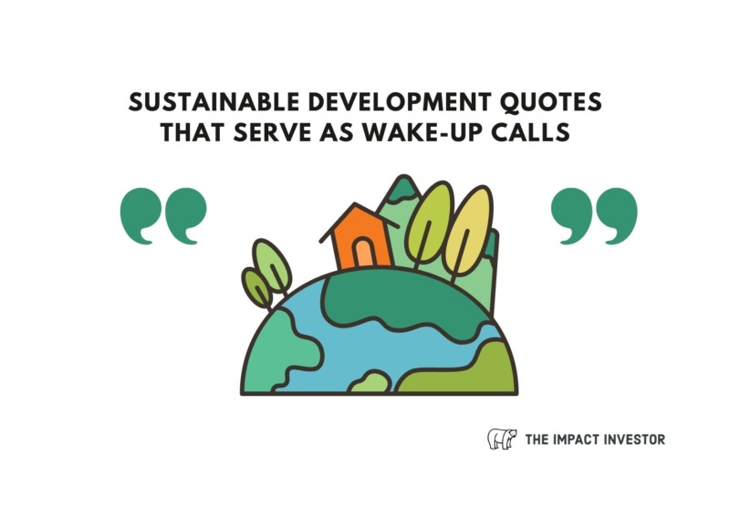 Sustainable Development Quotes that Serve as Wake-Up Calls