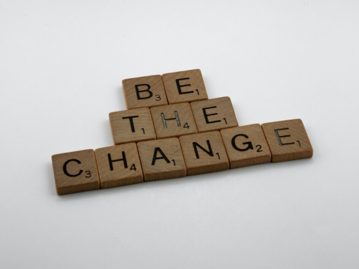 Be The Change Tile Texts