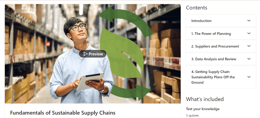 Fundamentals of Sustainable Supply Chains