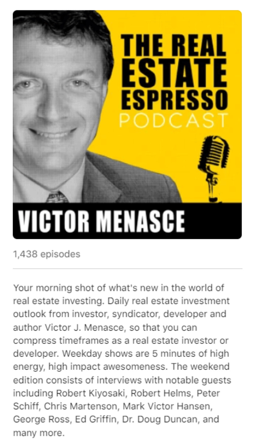 Real Estate Espresso  Podcast