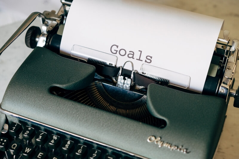 Goal Word Typed in a Typewriter