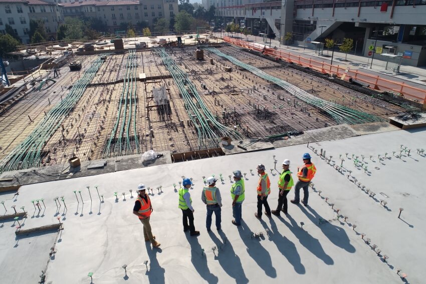 Worker Standing on a Building Site