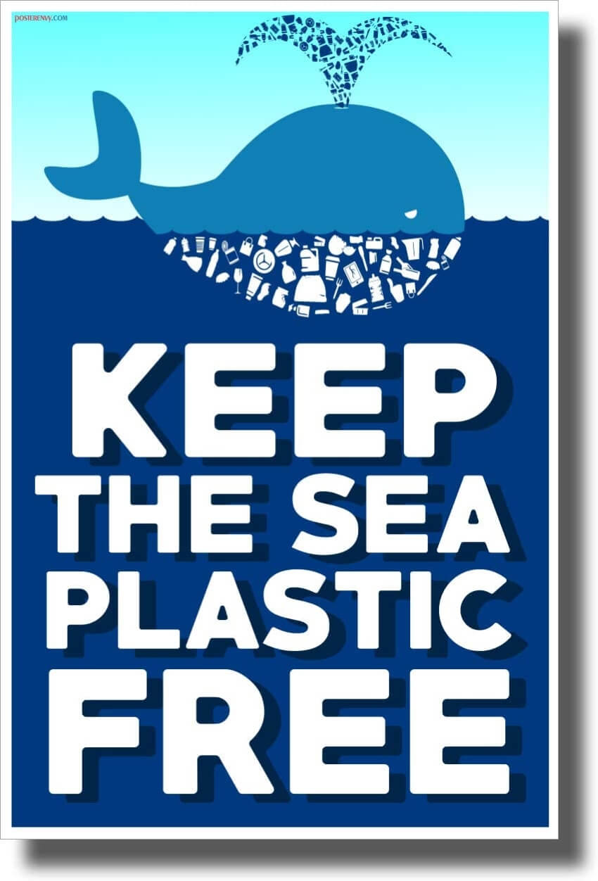 Keep The Sea Plastic Free Poster