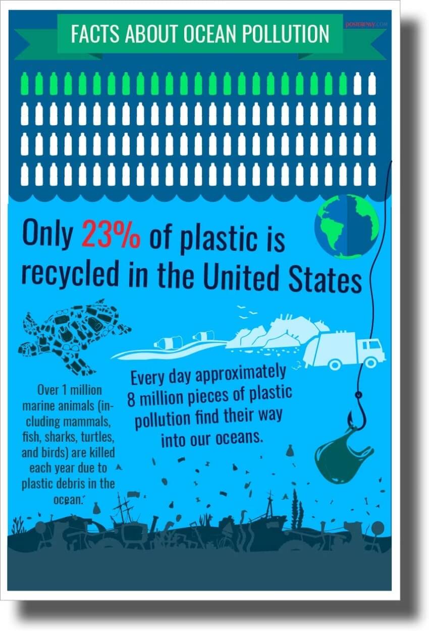 Ocean Plastic Facts Poster