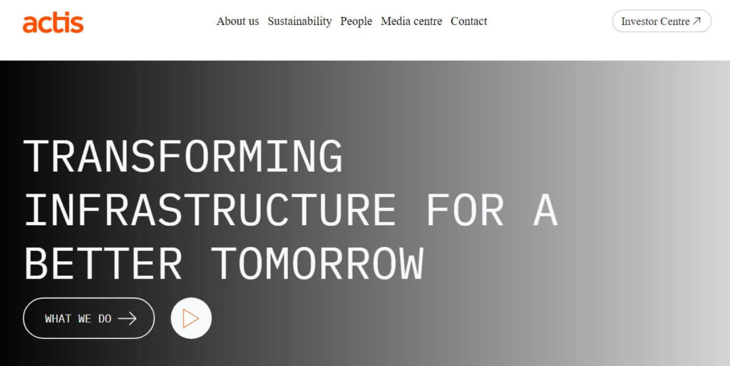 ACTIS homepage image