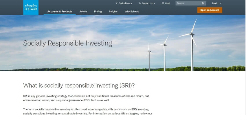 Charles Schwab Website