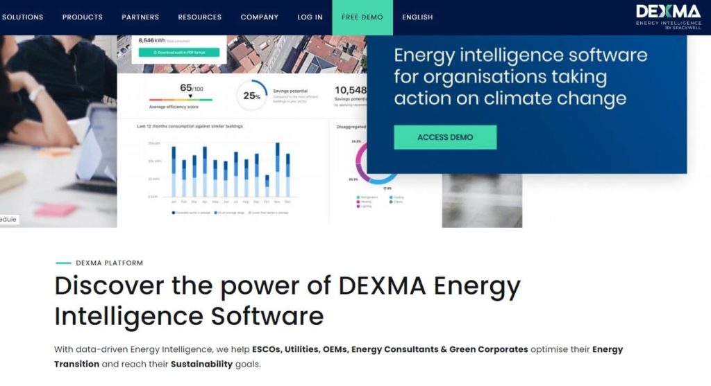 DEXMA homepage image