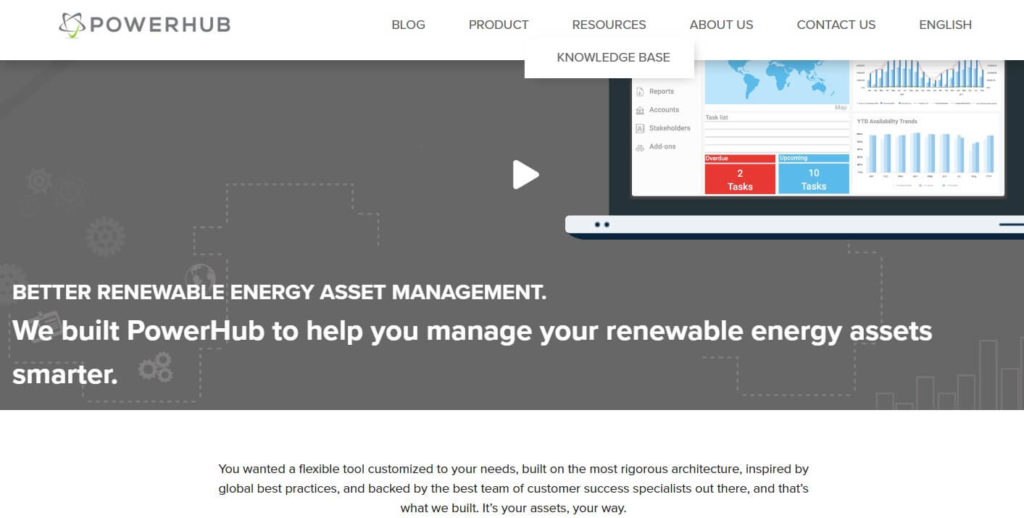 PowerHub homepage image