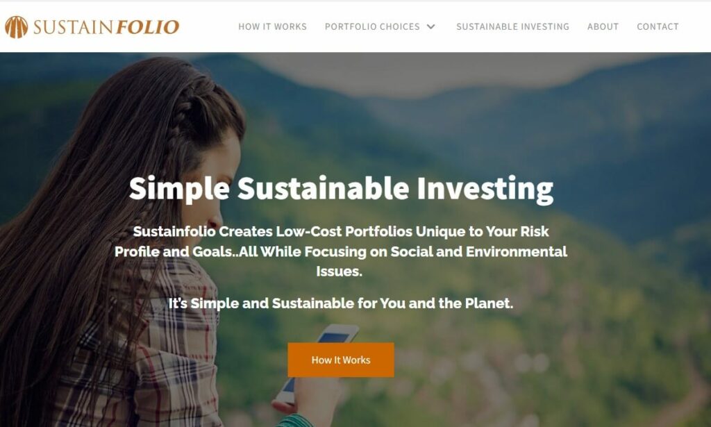 Sustainfolio homepage image