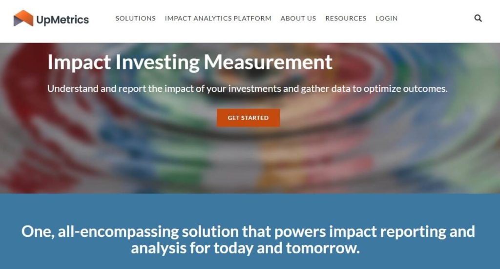 UpMetrics homepage image