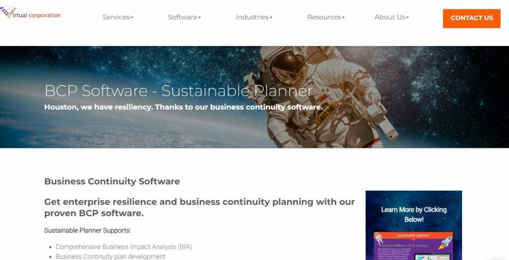 Virtual Corporation homepage image