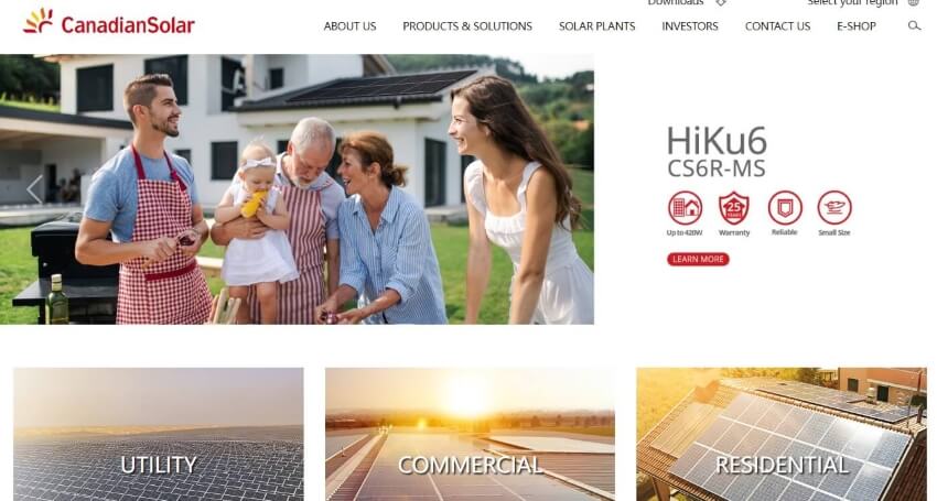 Canadian Solar Homepage