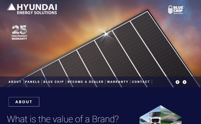 Hyundai Solar Homepage