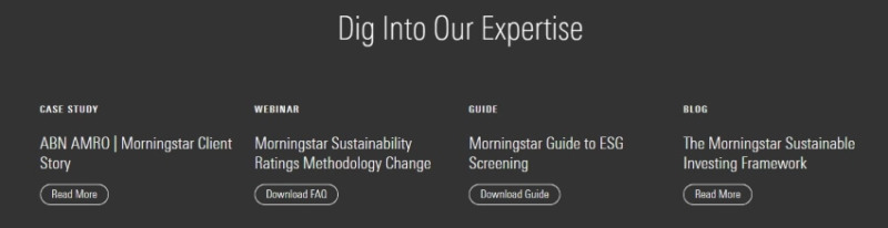 List Expertise Offered by Morningstar