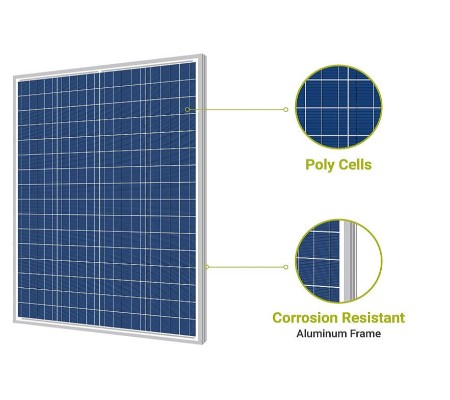 Newpowa 100 Watts 12 Volts Polycrystalline Solar Panel