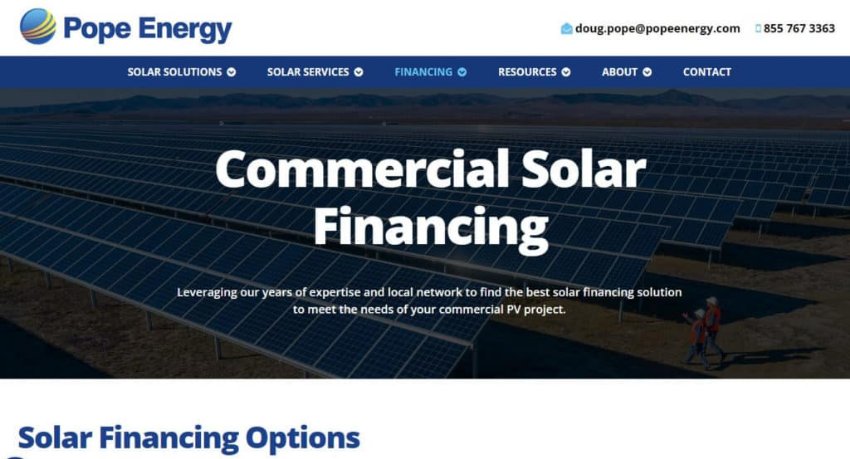 Pope Energy Homepage