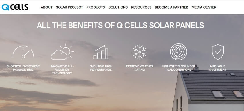 Q Cells Homepage