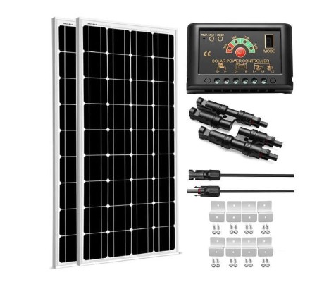 SUNGOLDPOWER 200-Watt 12V Monocrystalline Solar Panel