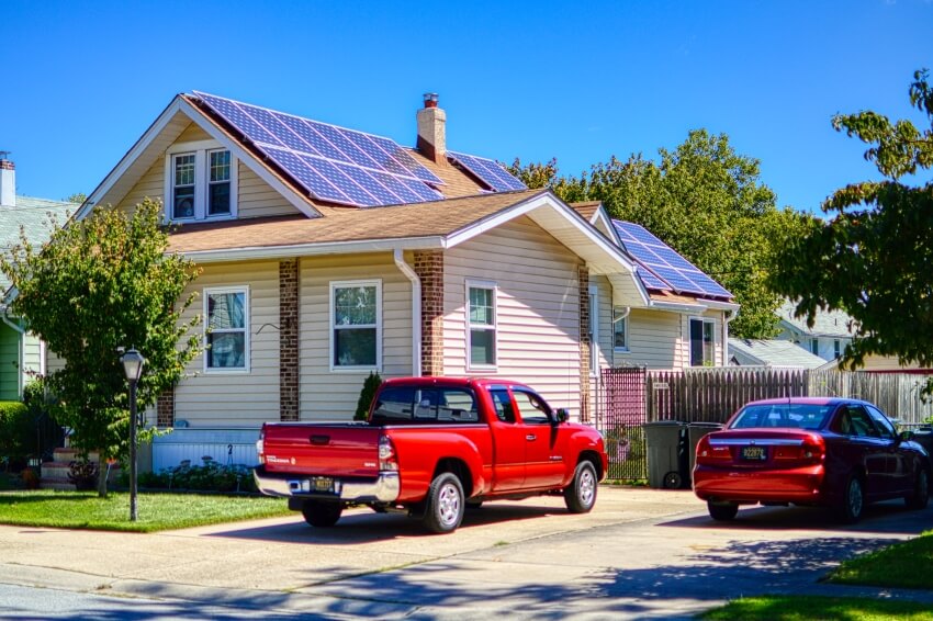 Home With Solar Panels