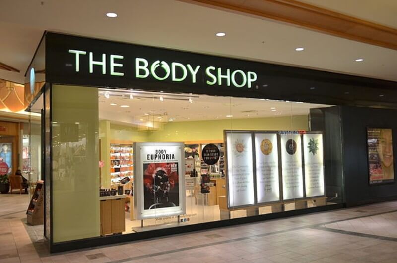 Body Shop Front of the store