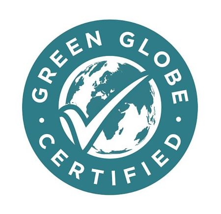 Green Globe certified stamp