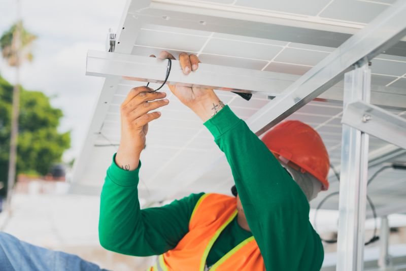 Solar canopy installation