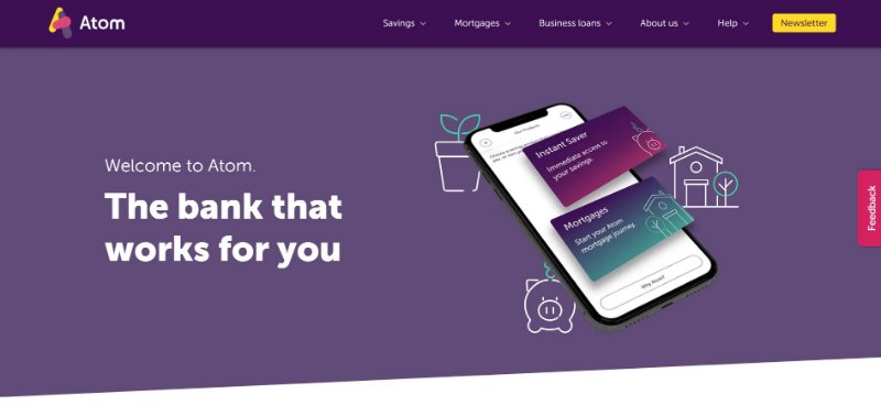 Atom Bank Website