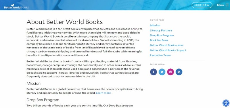 Better World Books Website