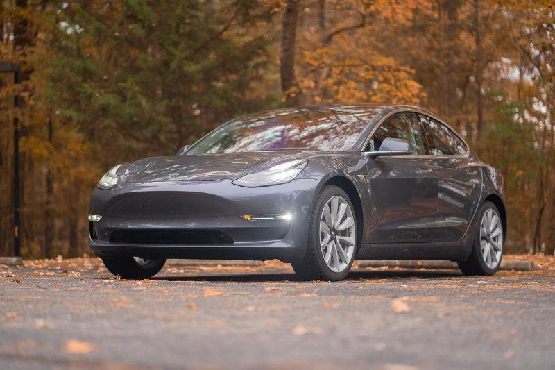 Tesla Car on the Road