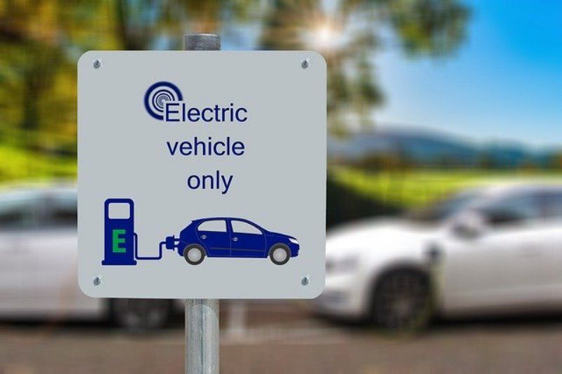 Electric Vehicle Charging Station Sign