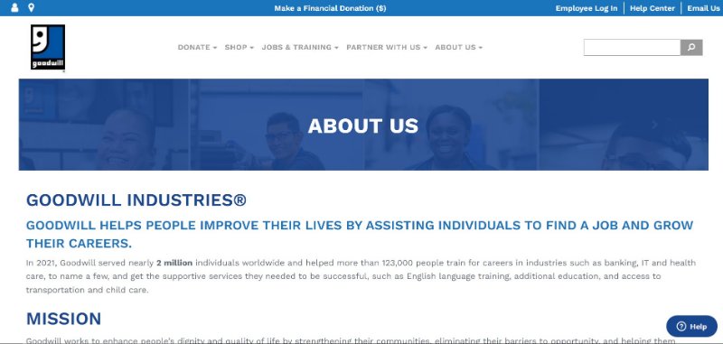 Goodwill Industries Website