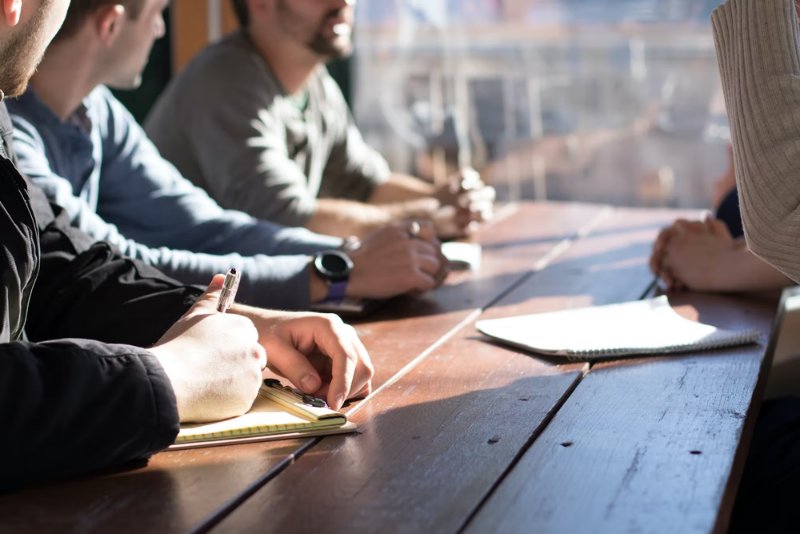 Team on a Meeting