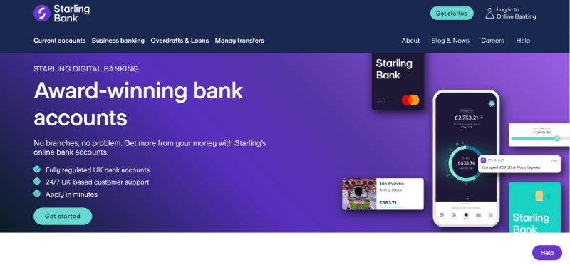 Starling Bank Website