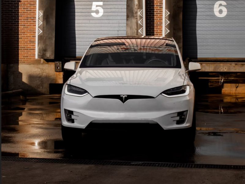 White Tesla Model X