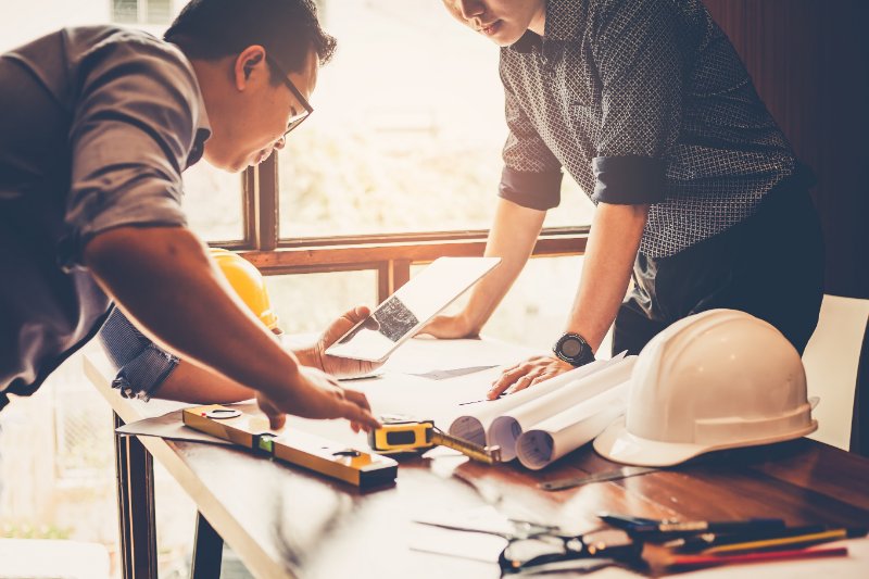 Engineers Planning a Construction