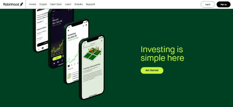 Robinhood Landing Page