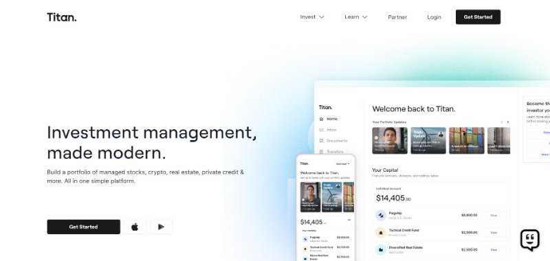 Titan Landing Page