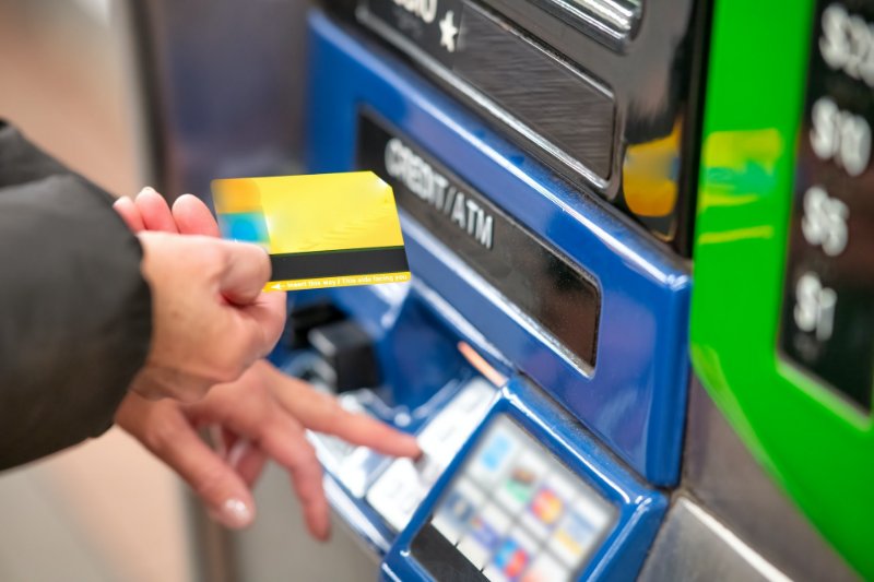 Inserting Card on an ATM