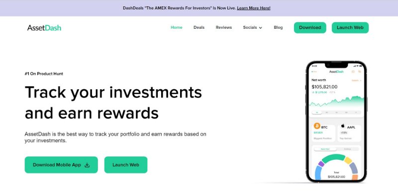 AssetDash Webpage