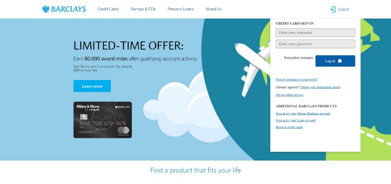 Barclays Website