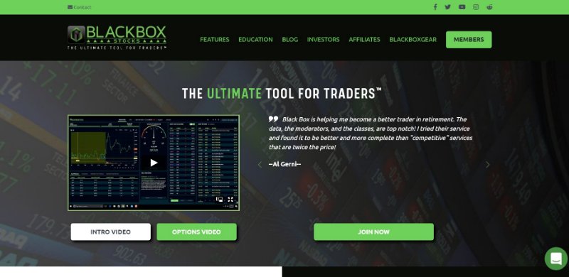 Black Box Stocks Webpage