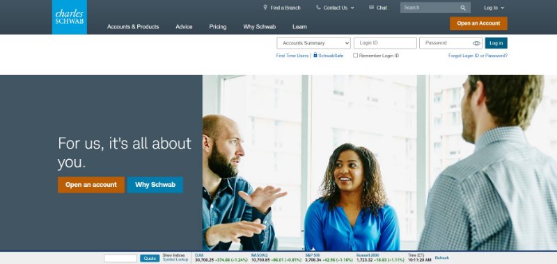 Charles Schwab Website