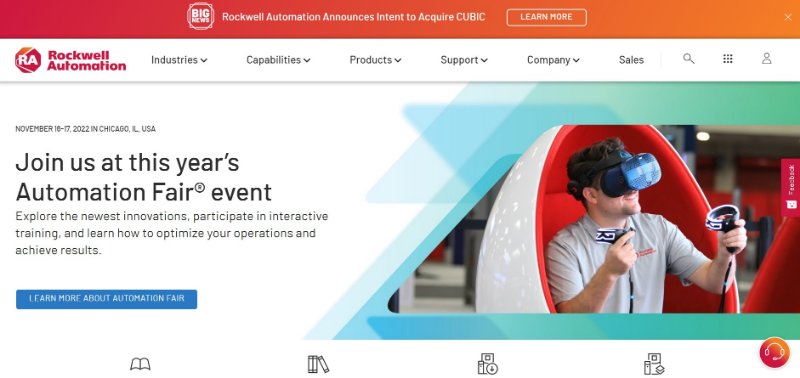 Rockwell Automation Website