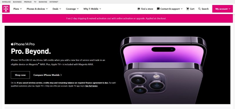 T-Mobile Website