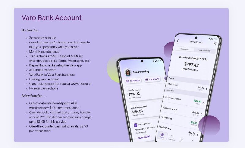 Varo Bank Account Details