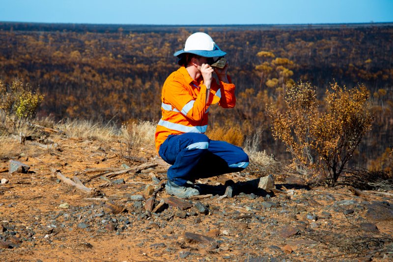 Geoscientist on a Field Work