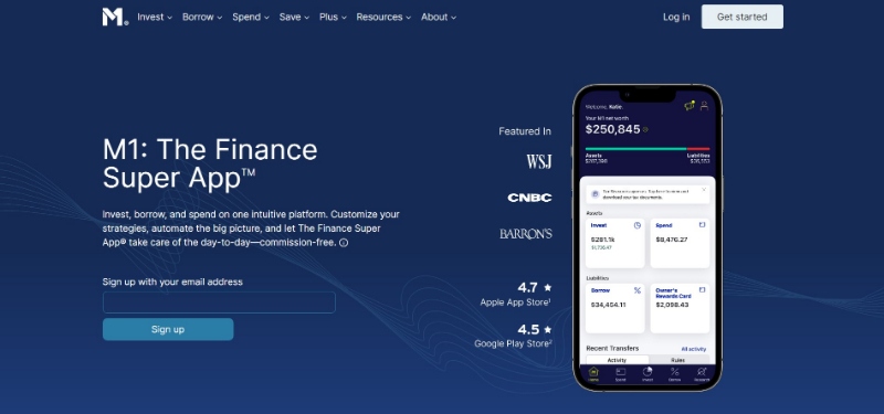 M1 Finance Website