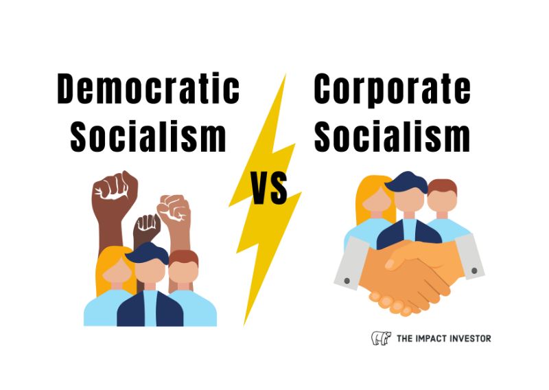 Differences Between Democratic Socialism and Corporate Socialism Graphics